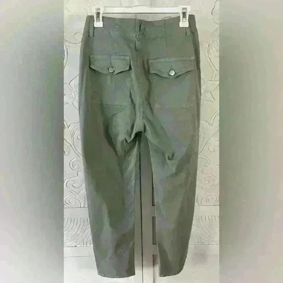 Veronica Beard Arya Straight High Rise Pants Women’s Size 27 4 Light Sage Green - Picture 8 of 16